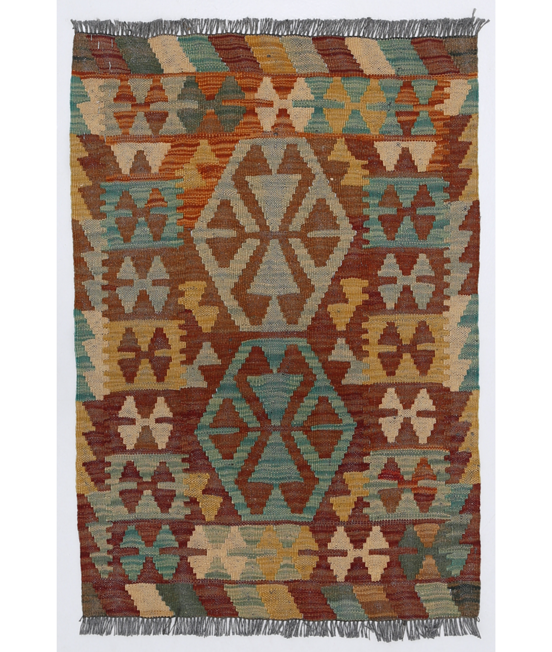 Hand Knotted Khurjeen Wool Rug  - 4&#39; 0&quot; X 5&#39; 11&quot;