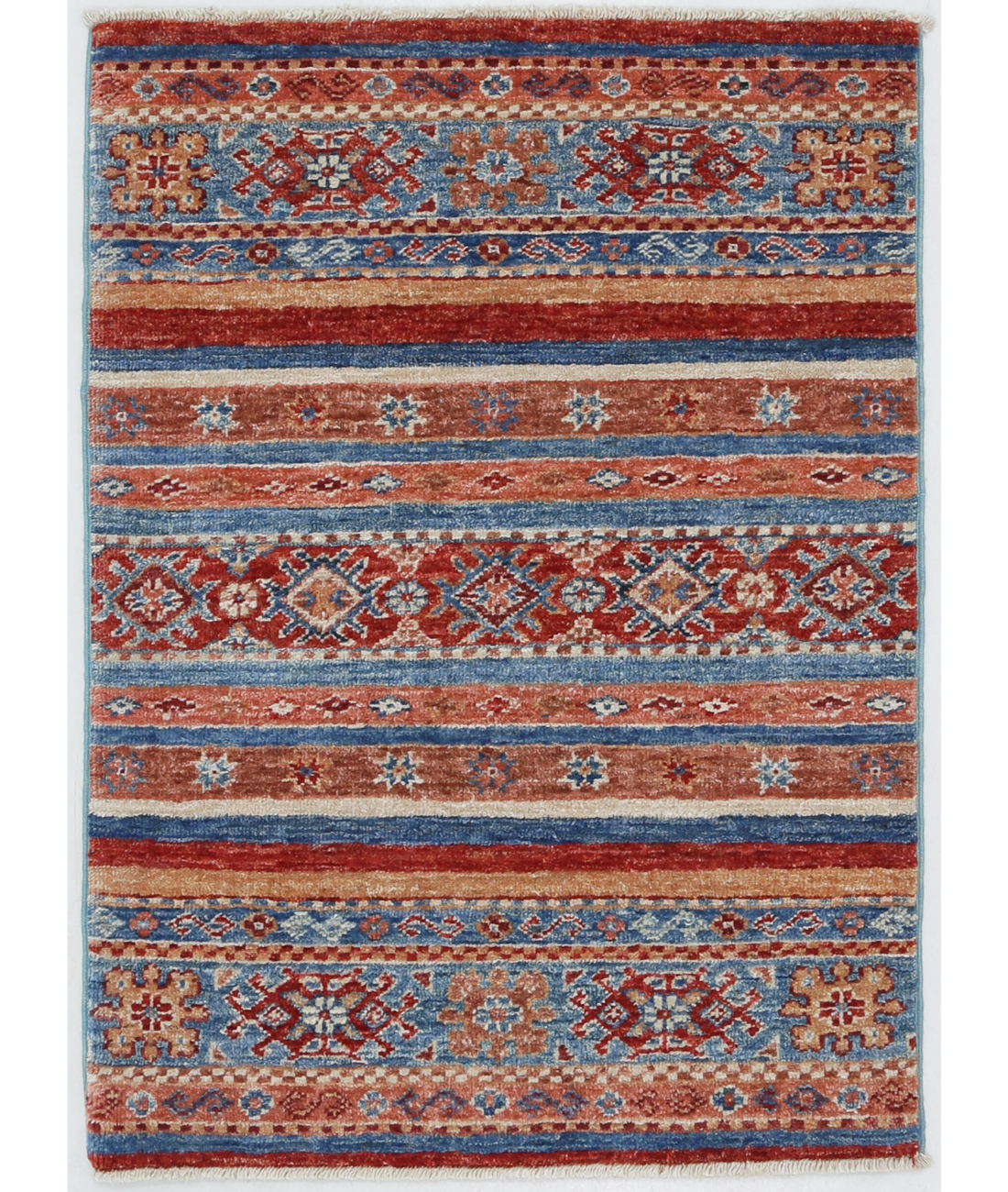 Hand Knotted Khurjeen Wool Rug  - 2&#39; 0&quot; X 2&#39; 9&quot;