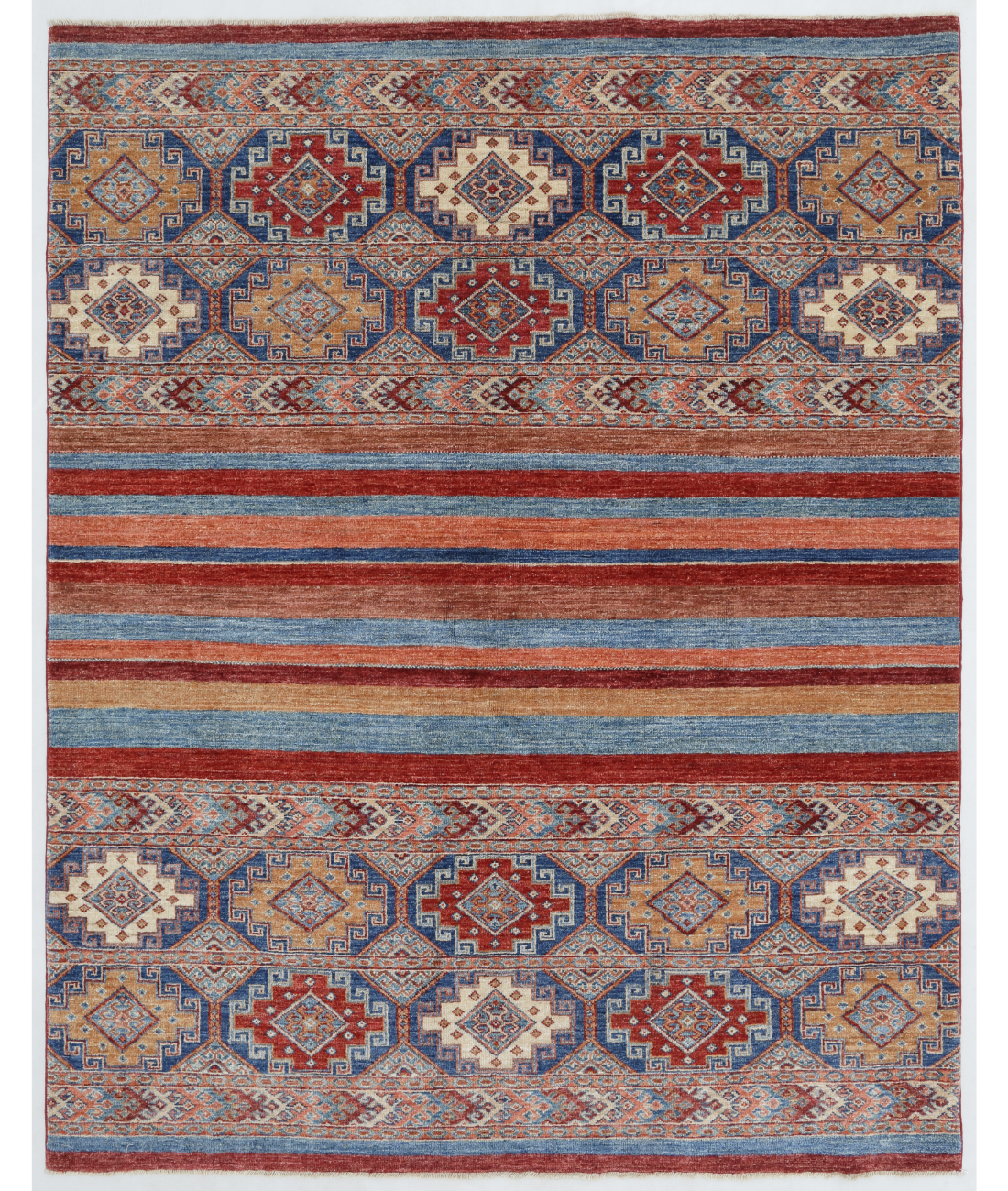 Hand Knotted Khurjeen Wool Rug  - 5&#39; 0&quot; X 6&#39; 4&quot;