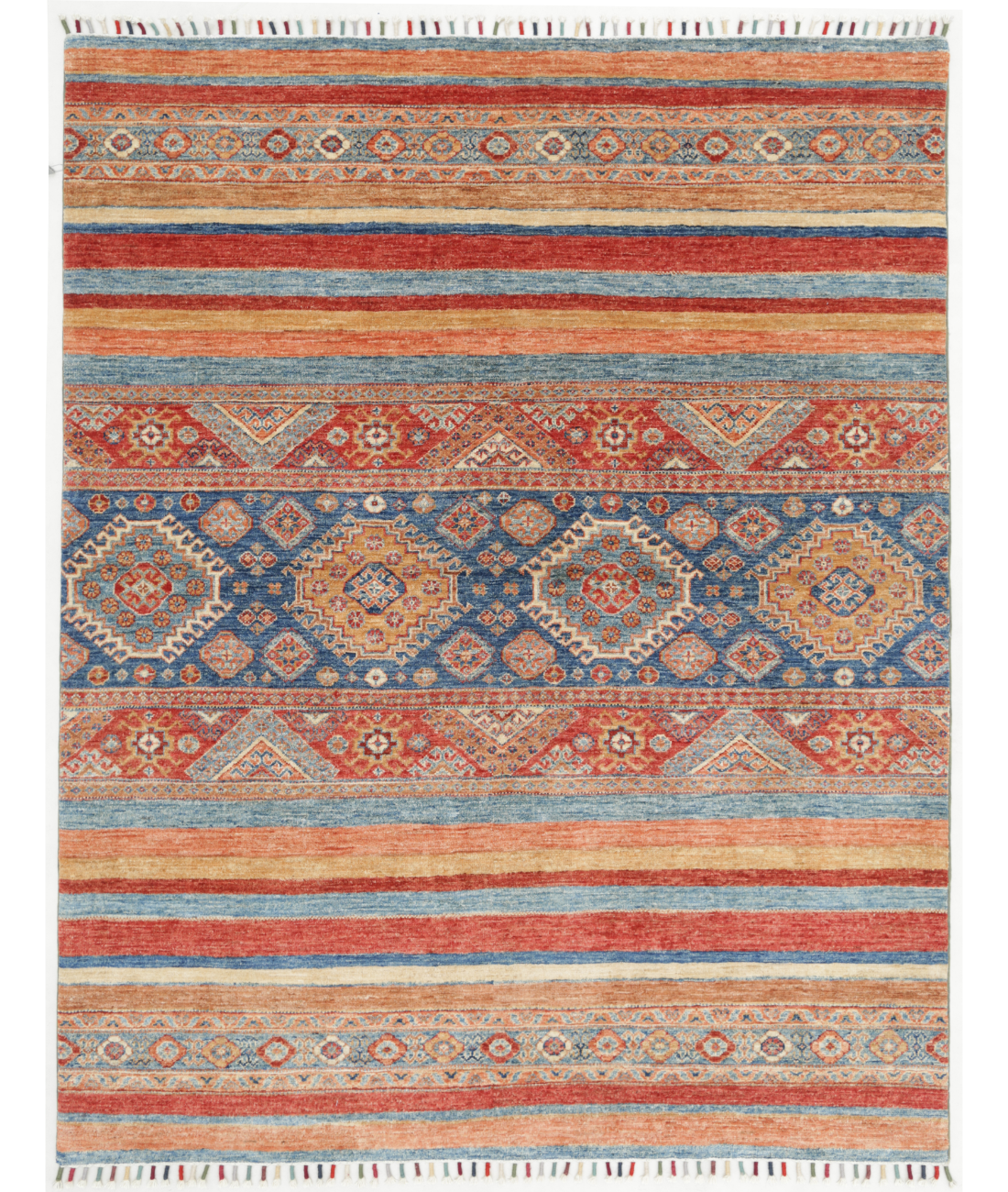 Hand Knotted Khurjeen Wool Rug  - 4&#39; 11&quot; X 6&#39; 2&quot;