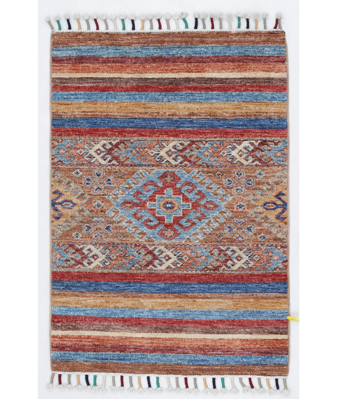 Hand Knotted Khurjeen Wool Rug  - 2&#39; 0&quot; X 2&#39; 10&quot;