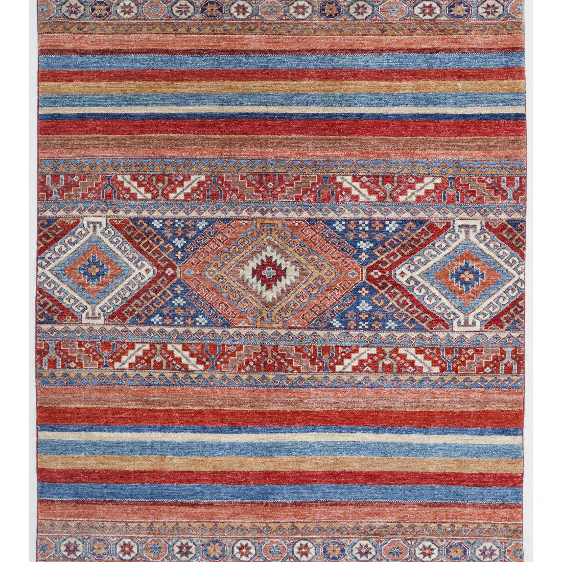Hand Knotted Khurjeen Wool Rug  - 5' 1" X 6' 6"