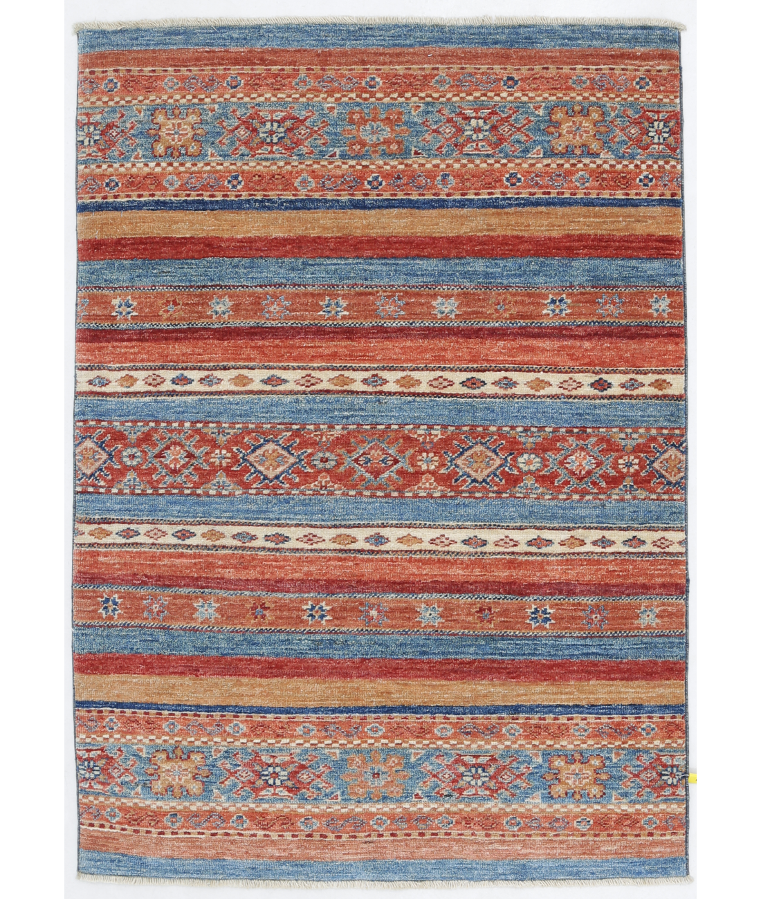 Hand Knotted Khurjeen Wool Rug  - 2' 7" X 3' 10"