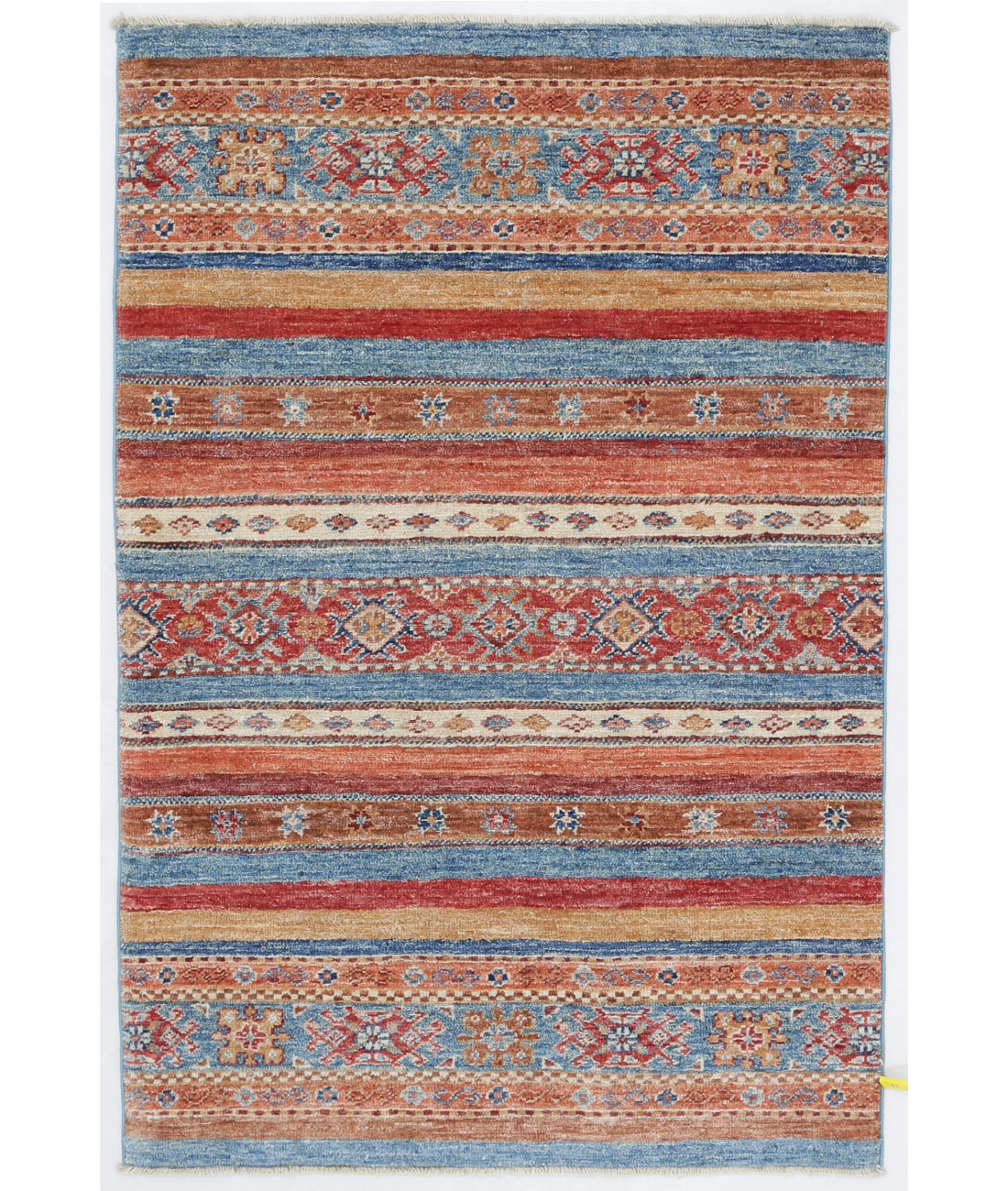 Hand Knotted Khurjeen Wool Rug  - 2' 7" X 3' 11"