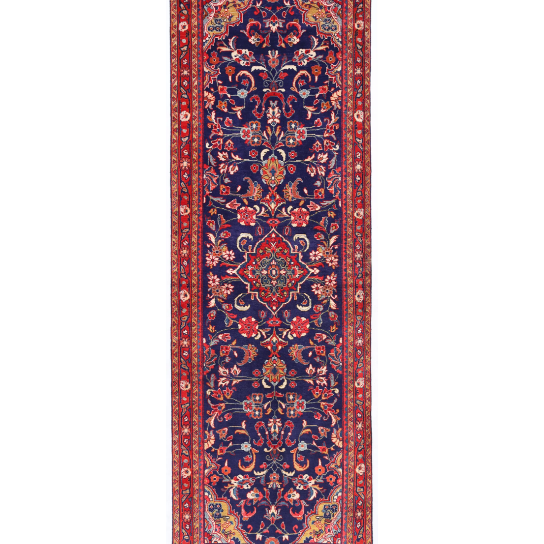 Hand Knotted Lilian Wool Rug  - 3' 6" X 11' 0"