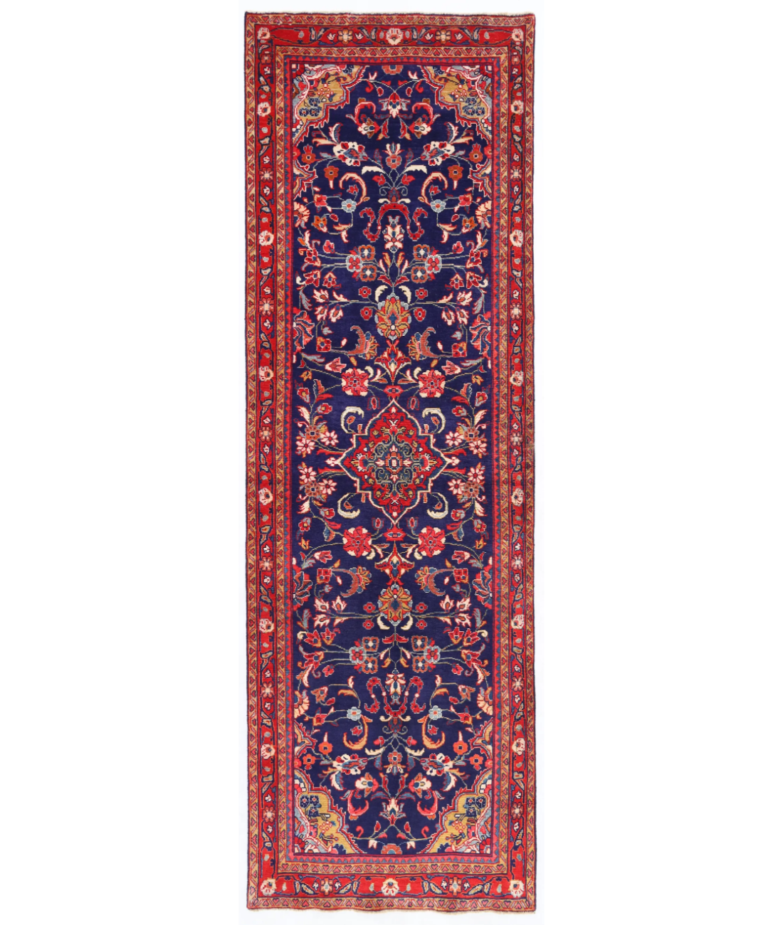Hand Knotted Lilian Wool Rug  - 3' 6" X 11' 0"
