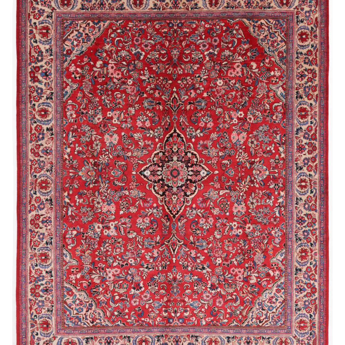 Hand Knotted Lilian Wool Rug  - 10' 4" X 13' 3"