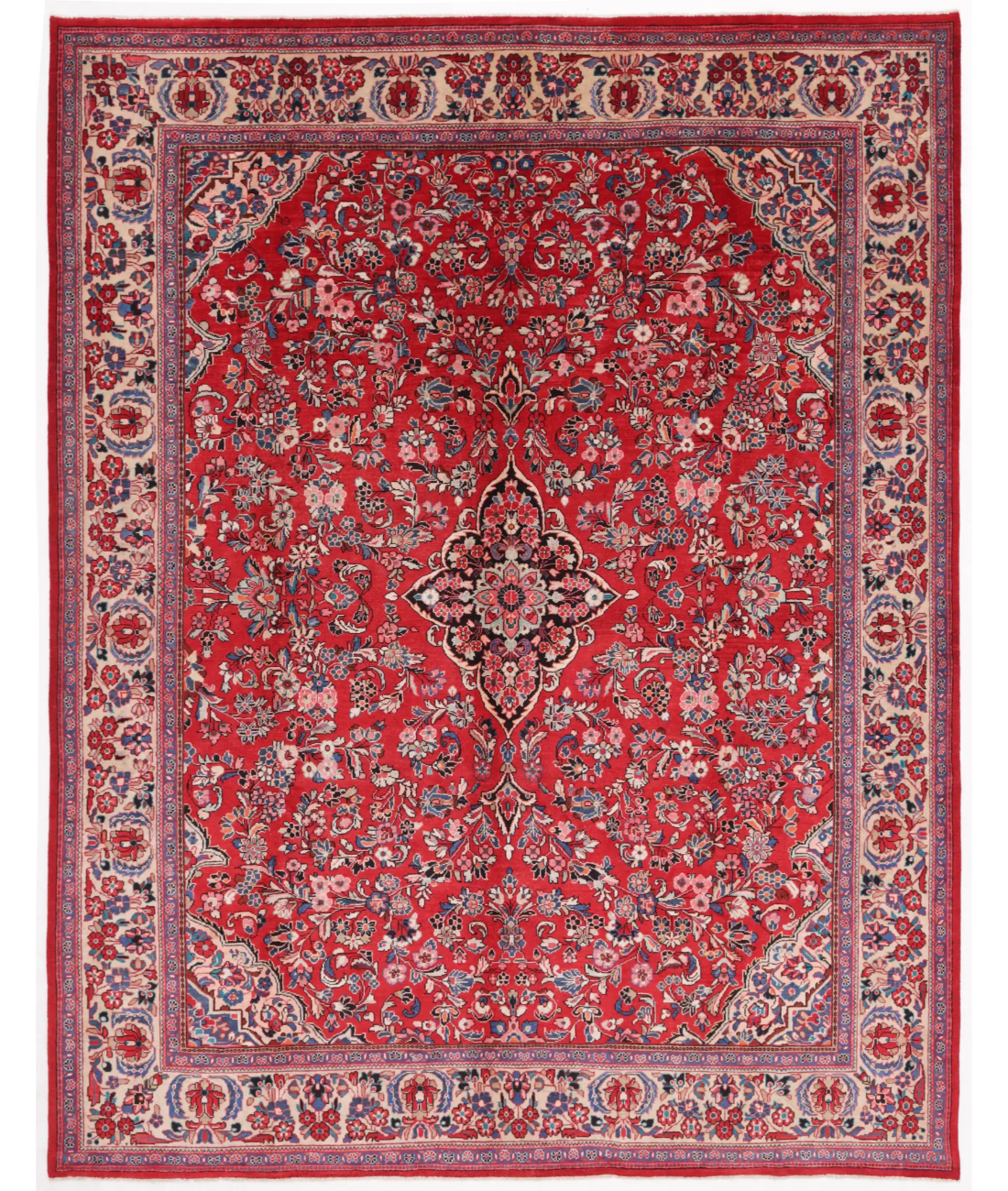 Hand Knotted Lilian Wool Rug  - 10' 4" X 13' 3"