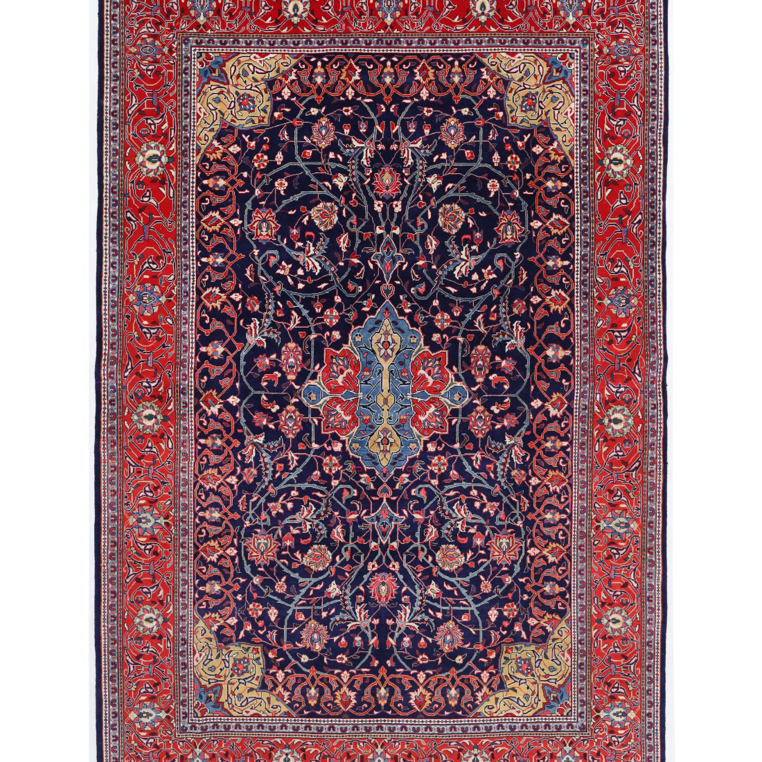 Hand Knotted Lilian Wool Rug  - 6' 10" X 10' 2"