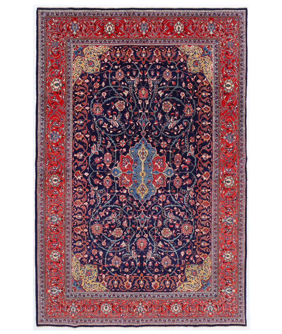 Hand Knotted Lilian Wool Rug  - 6' 10" X 10' 2"