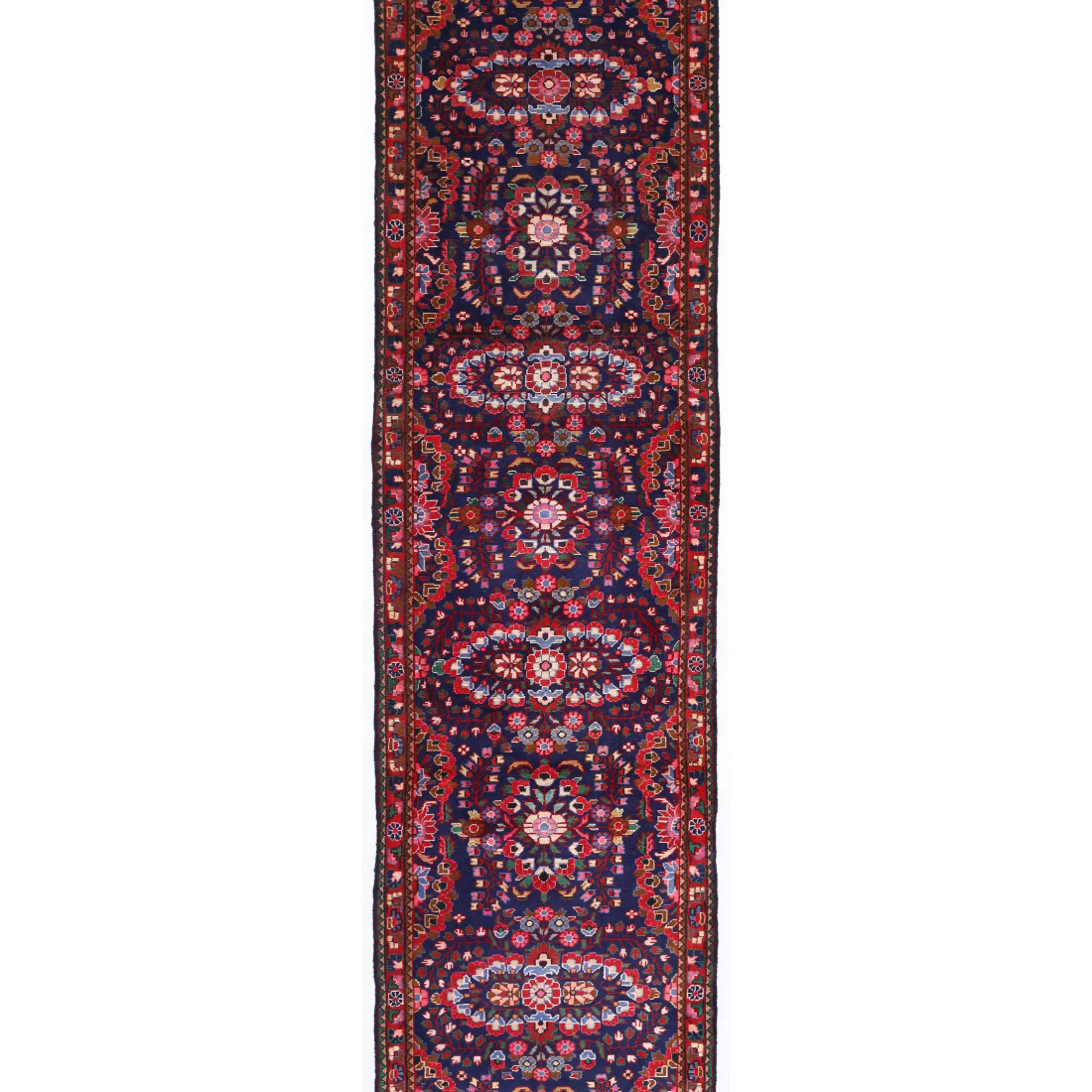 Hand Knotted Lilian Wool Rug  - 3' 5" X 12' 2"