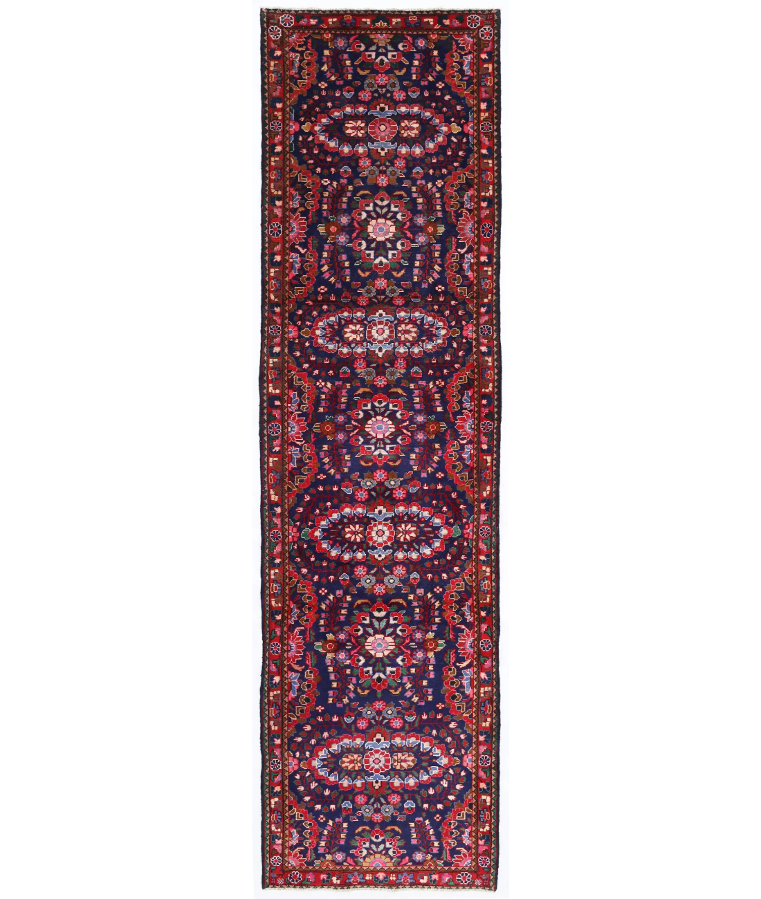 Hand Knotted Lilian Wool Rug  - 3' 5" X 12' 2"