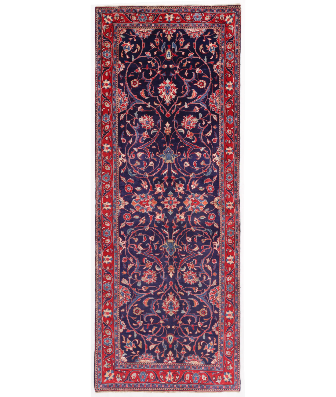 Hand Knotted Lilian Wool Rug  - 3' 10" X 10' 6"