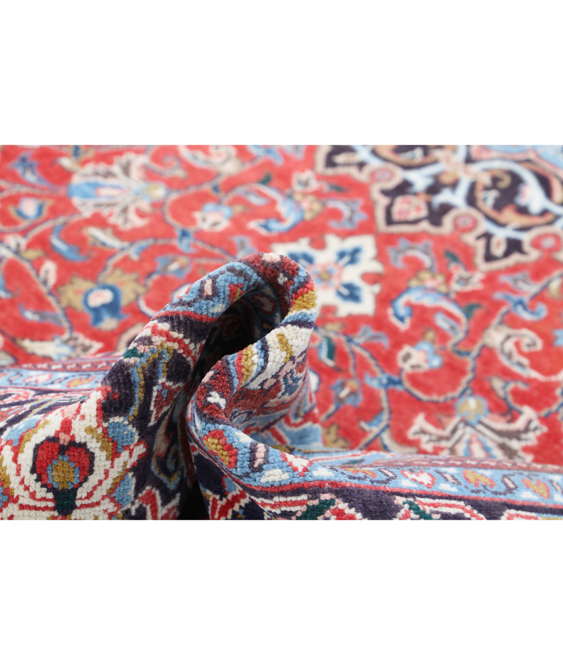 Hand Knotted Persian Mahal Wool Rug - 7'1'' x 10'6'' 7'1'' x 10'6'' (213 X 315) / Red / Black