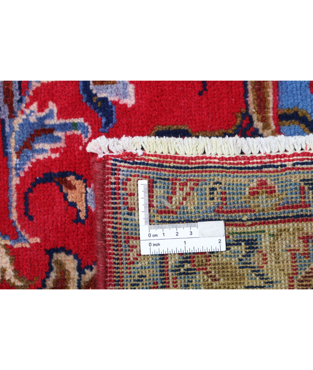 Hand Knotted Persian Mahal Wool Rug - 9'6'' x 13'2'' 9'6'' x 13'2'' (285 X 395) / Red / Blue