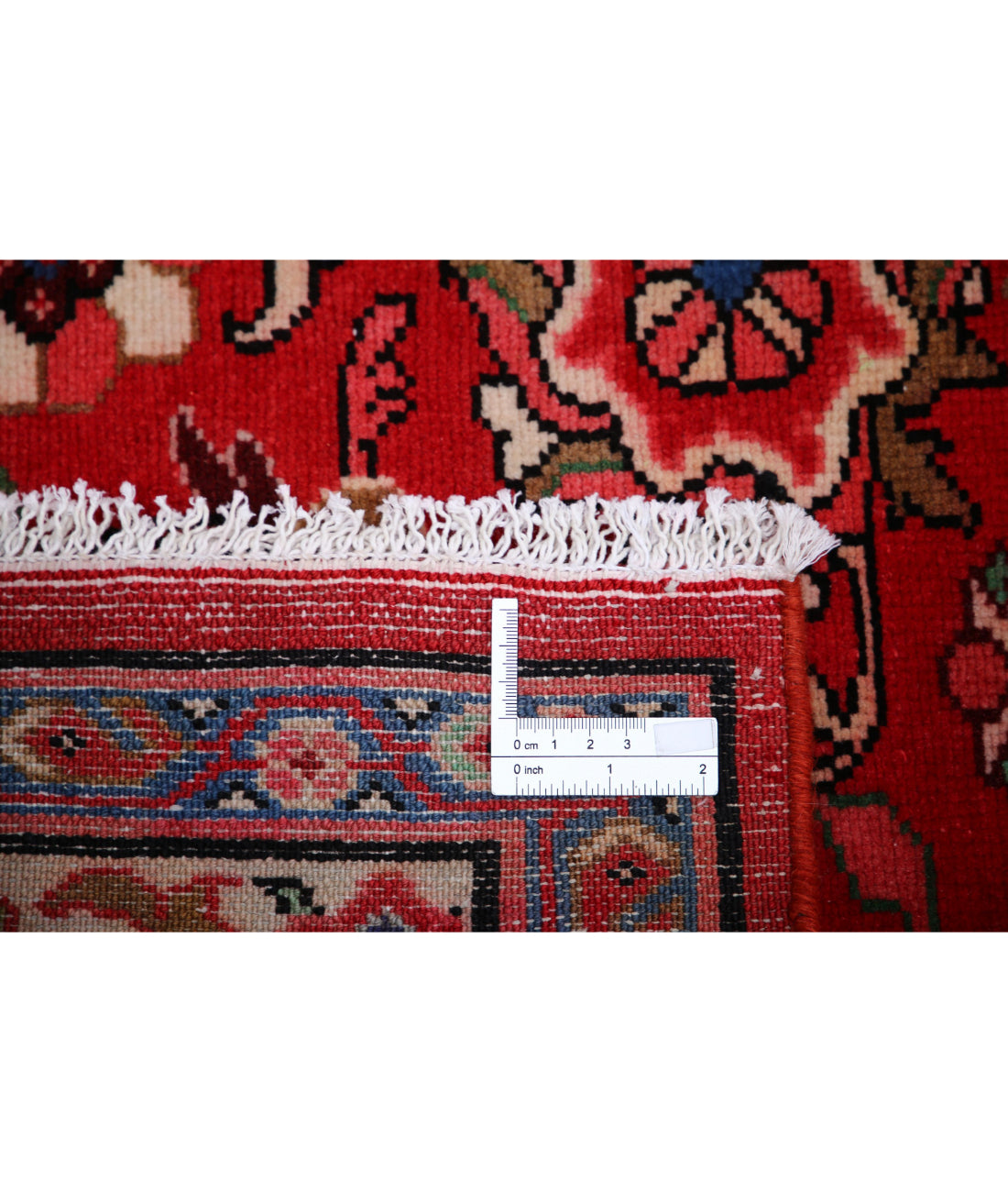 Hand Knotted Persian Mahal Wool Rug - 10'2'' x 12'8'' 10'2'' x 12'8'' (305 X 380) / Red / Blue