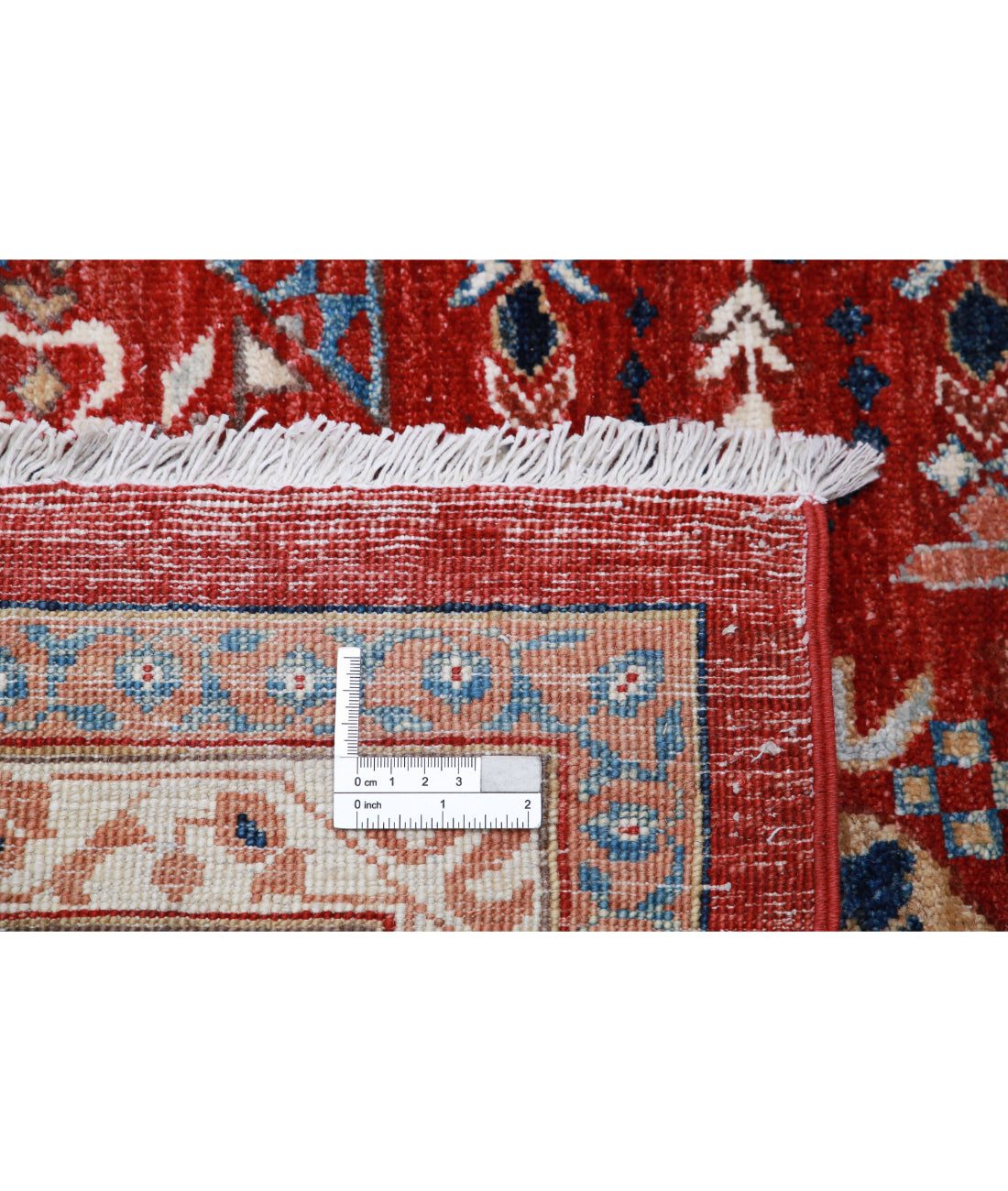 Hand Knotted Mamluk Wool Rug - 16'5'' x 24'5'' 16'5'' x 24'5'' (493 X 733) / Red / Blue