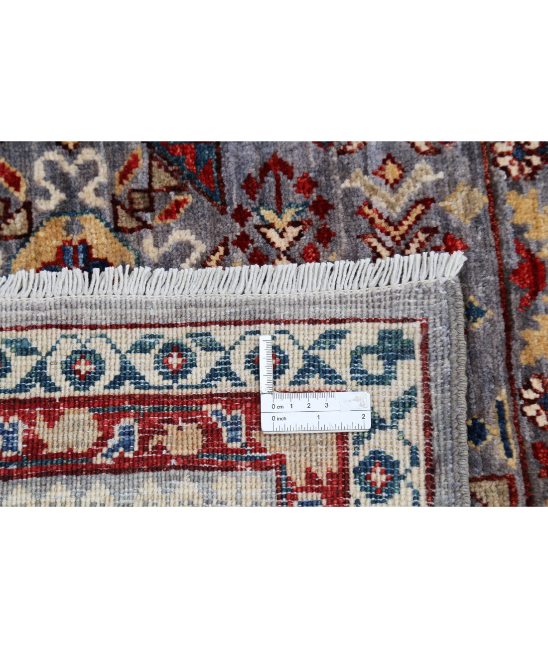 Hand Knotted Mamluk Wool Rug - 9'11'' x 14'0'' 9'11'' x 14'0'' (298 X 420) / Grey / Grey