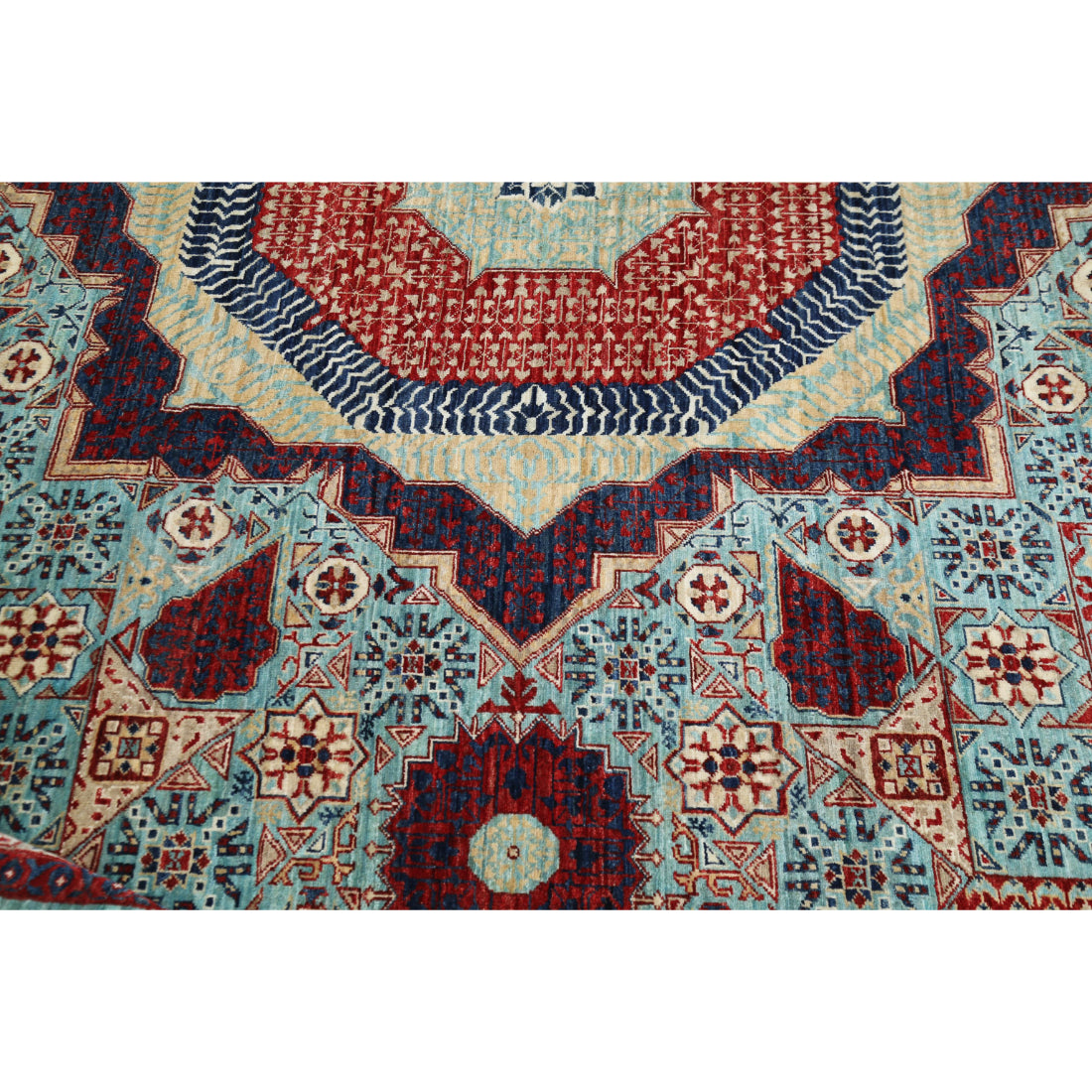 Alfombra de lana mameluca fina anudada a mano - 9'11'' x 14'1''