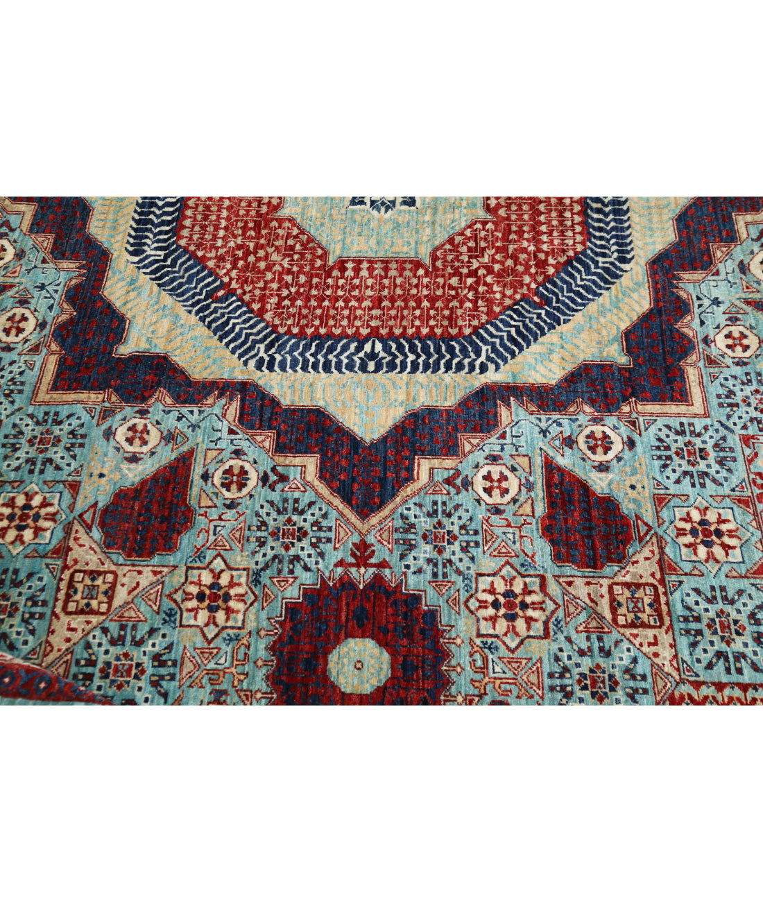 Alfombra de lana mameluca fina anudada a mano - 9'11'' x 14'1''