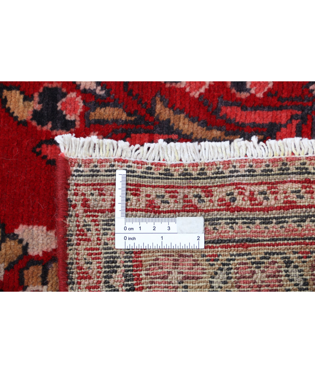 Hand Knotted Oriental Mashad Wool Rug - 7'8'' x 11'11''