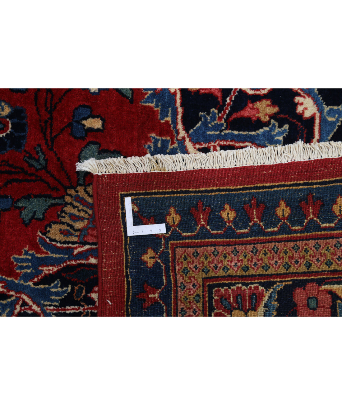 Hand Knotted Oriental Mashad Wool Rug - 10'7'' x 13'7''