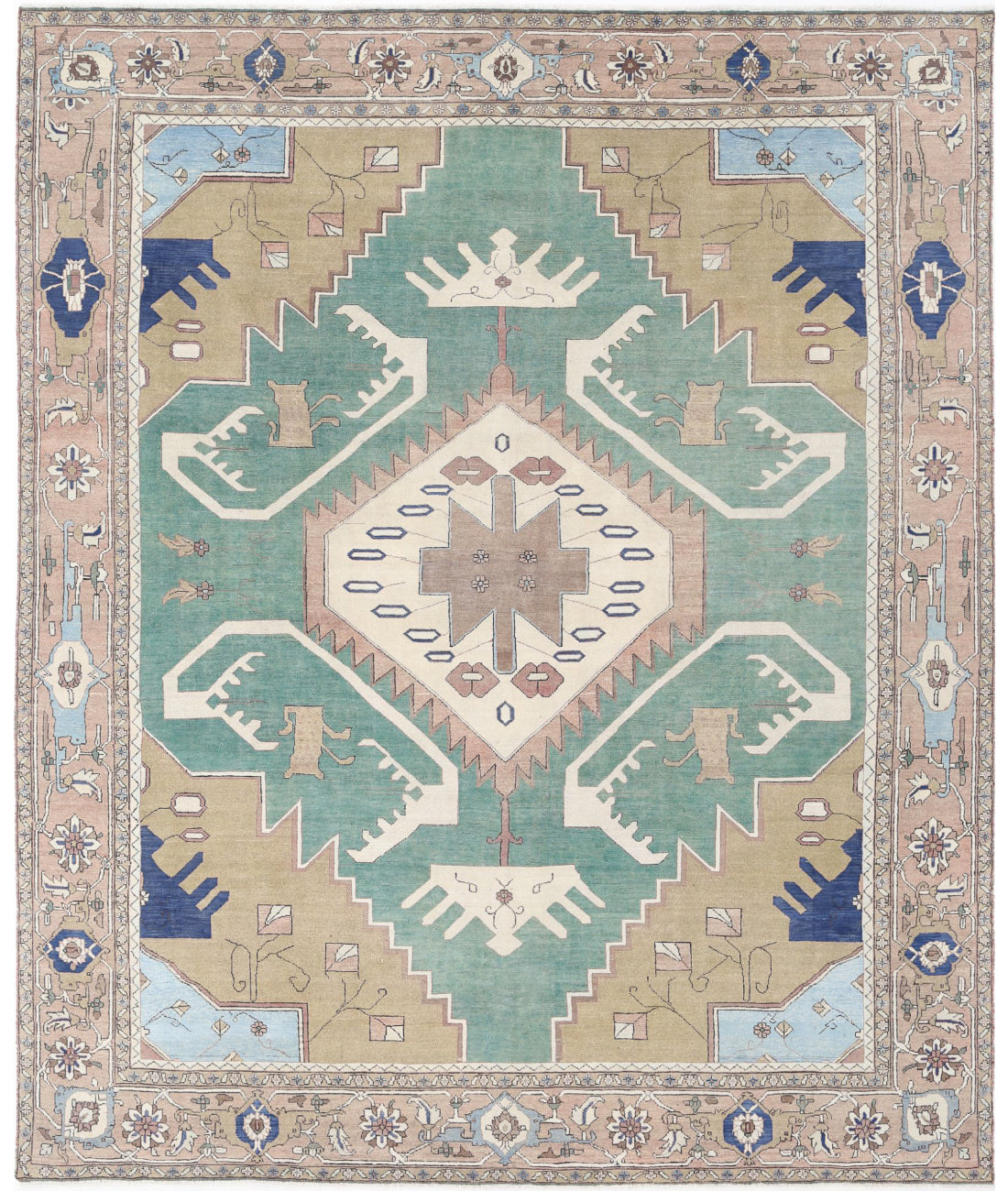 Hand Knotted Vintage Wool Rug - 11&#39;10&#39;&#39; x 14&#39;6&#39;&#39;