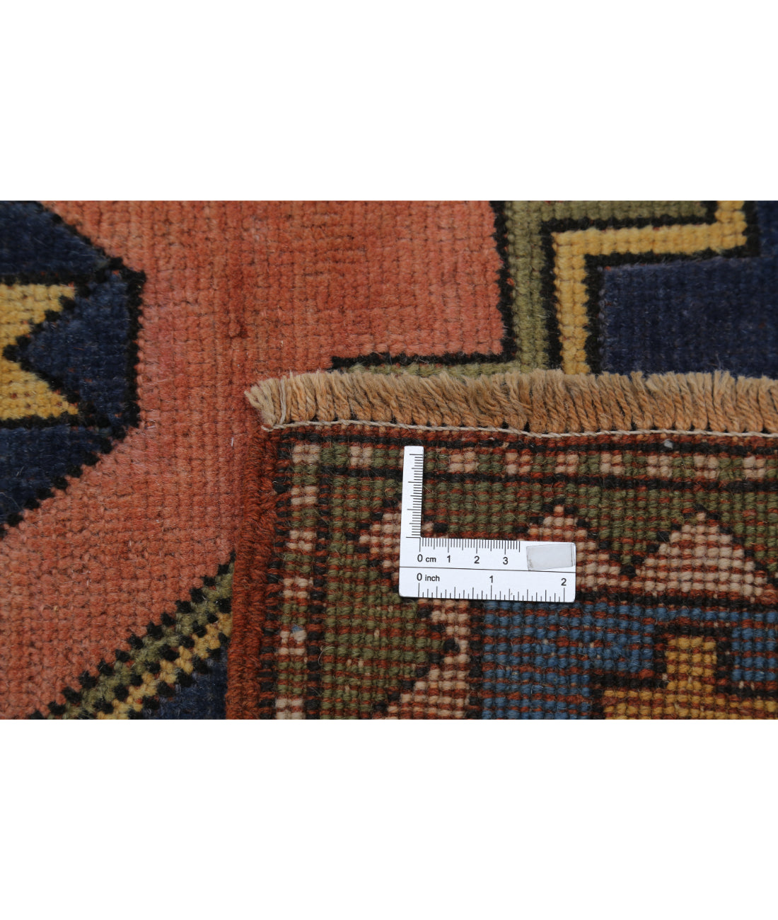 Hand Knotted Vintage Turkish Milas Wool Rug - 8'2'' x 10'10'' 8'2'' x 10'10'' (245 X 325) / Pink / Blue