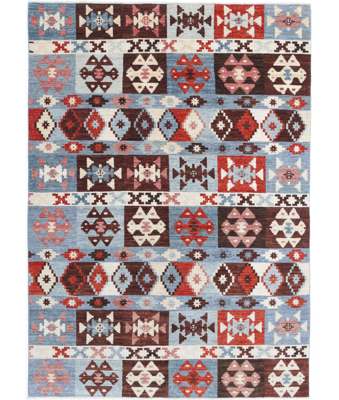 Hand Knotted Modcar Wool Rug - 5&#39;7&#39;&#39; x 7&#39;11&#39;&#39; 5&#39;7&#39;&#39; x 7&#39;11&#39;&#39; (168 X 238) / Multi / Multi