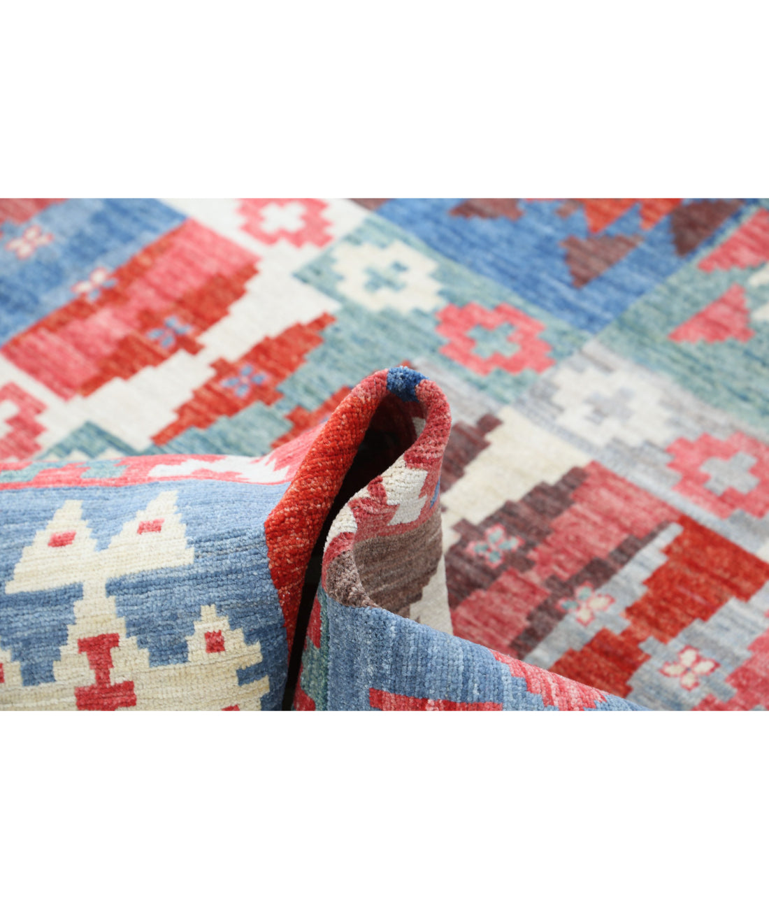 Hand Knotted Modcar Wool Rug - 4'10'' x 6'5'' 4'10'' x 6'5'' (145 X 193) / Multi / Multi