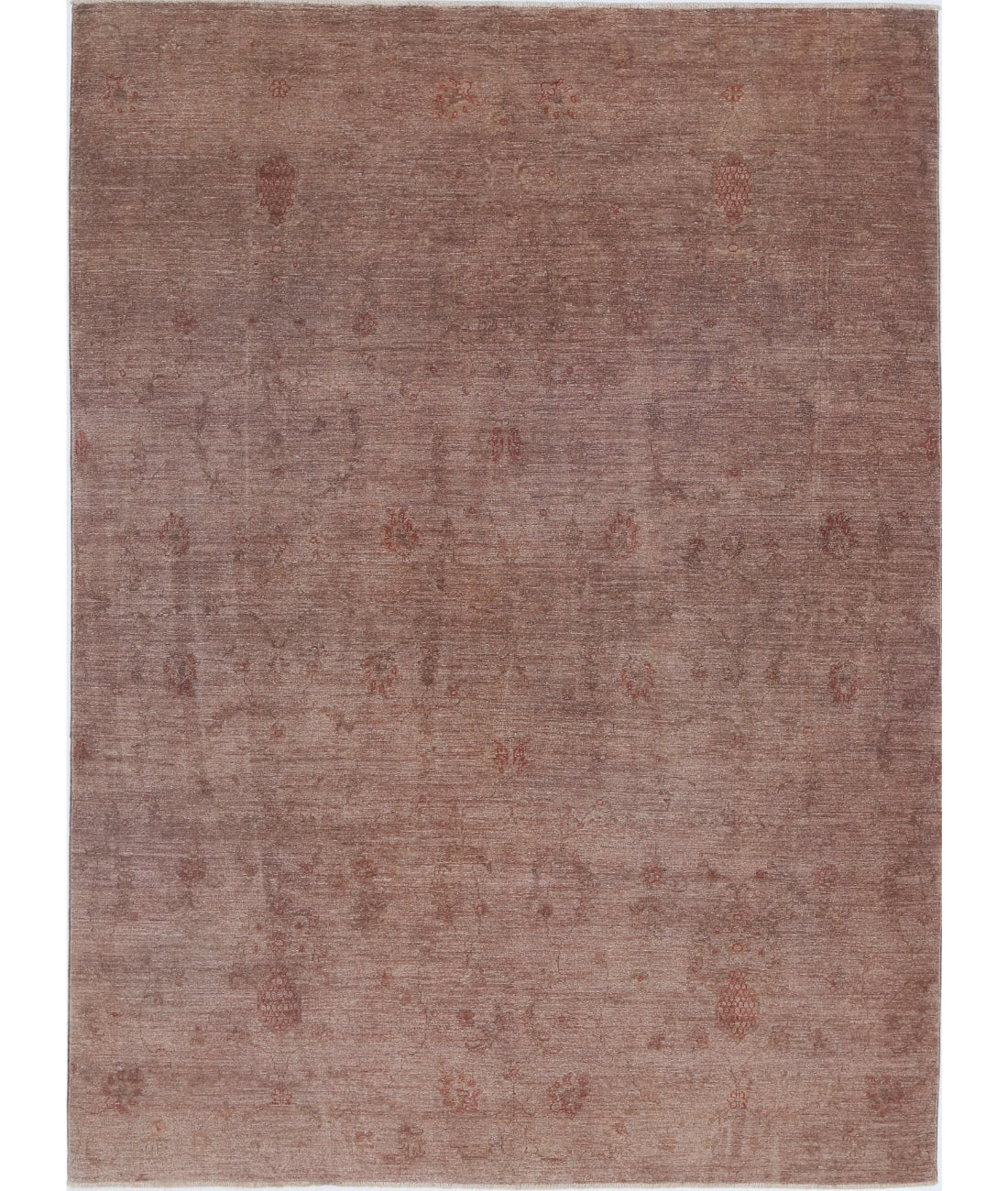 Hand Knotted Overdye Wool Rug - 6'5'' x 8'7''