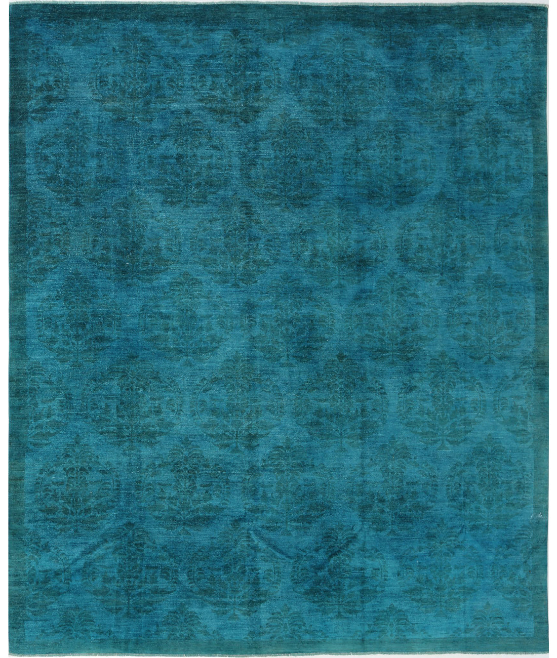 Hand Knotted Overdye Wool Rug - 10'3'' x 12'4''