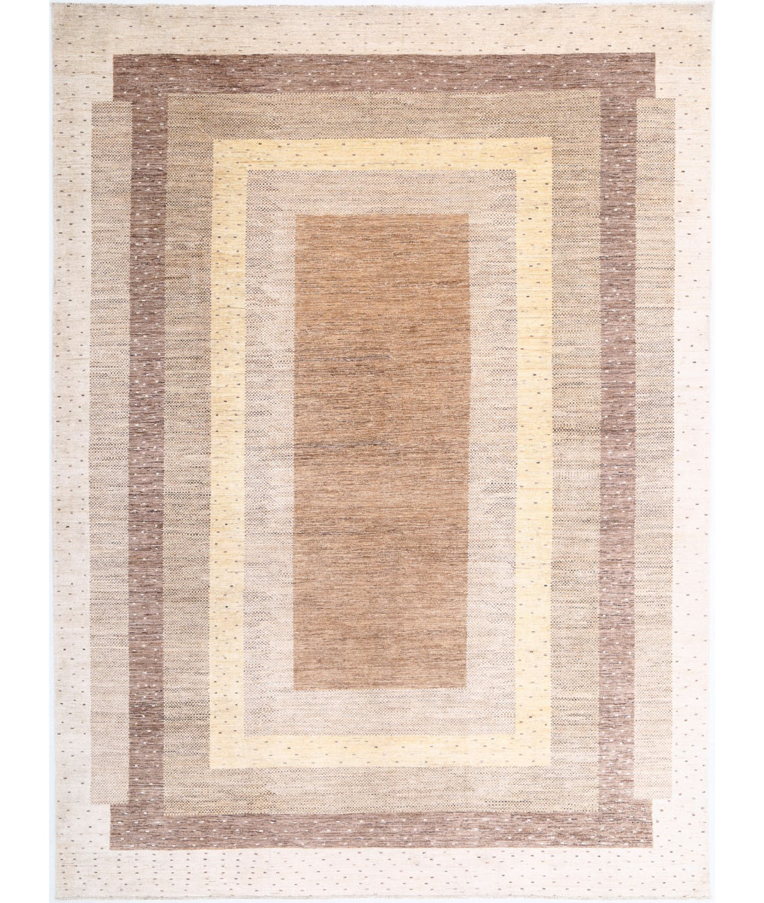 Hand Knotted Gabbeh Wool Rug - 8'8'' x 11'10''