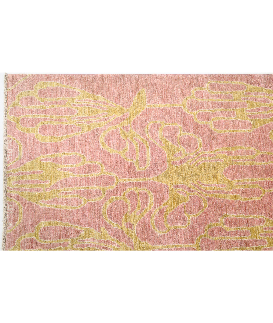 Hand Knotted Modcar Wool Rug - 9'2'' x 11'9'' 9'2'' x 11'9'' (275 X 353) / Purple / Purple