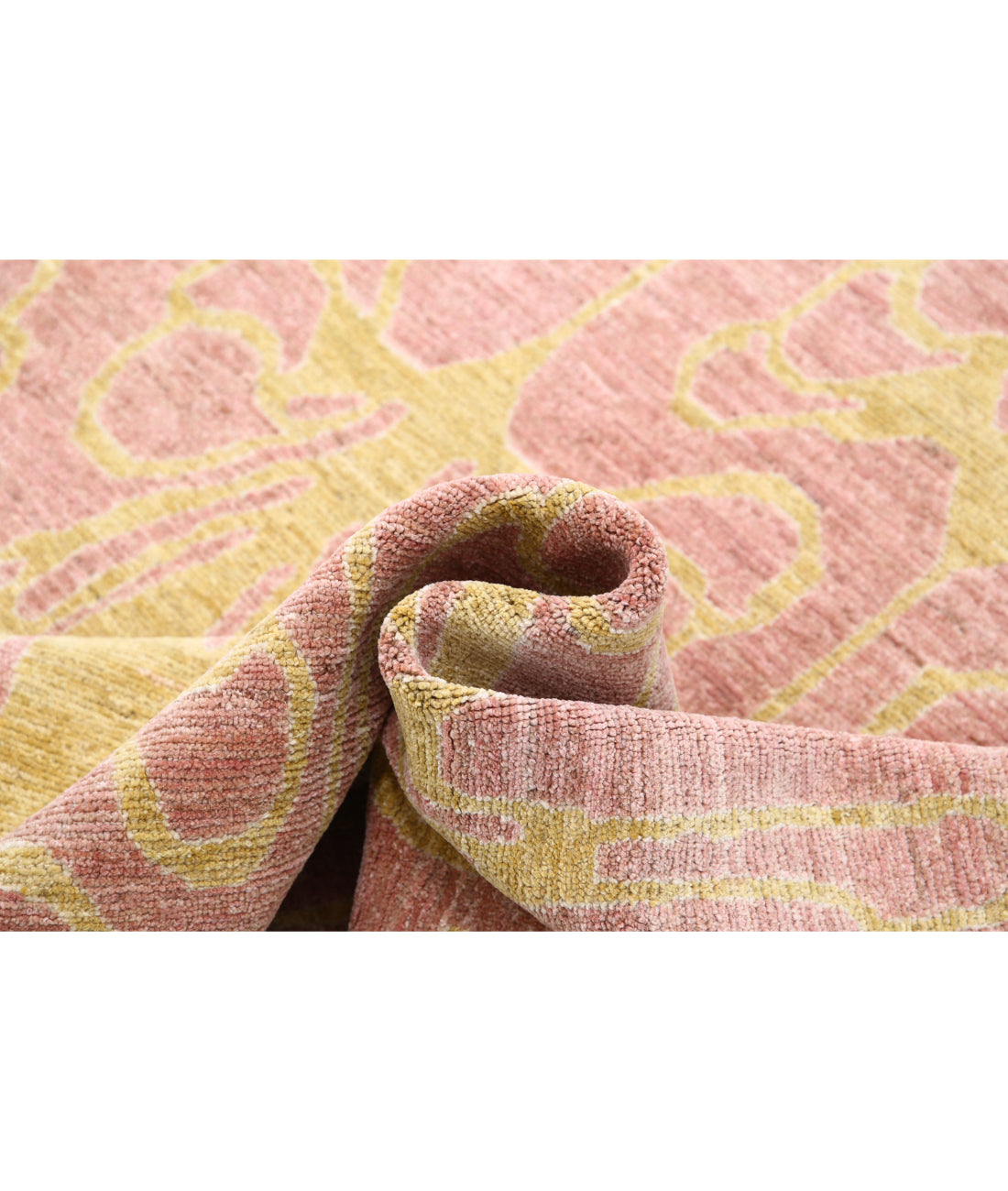 Hand Knotted Modcar Wool Rug - 9'2'' x 11'9'' 9'2'' x 11'9'' (275 X 353) / Purple / Purple