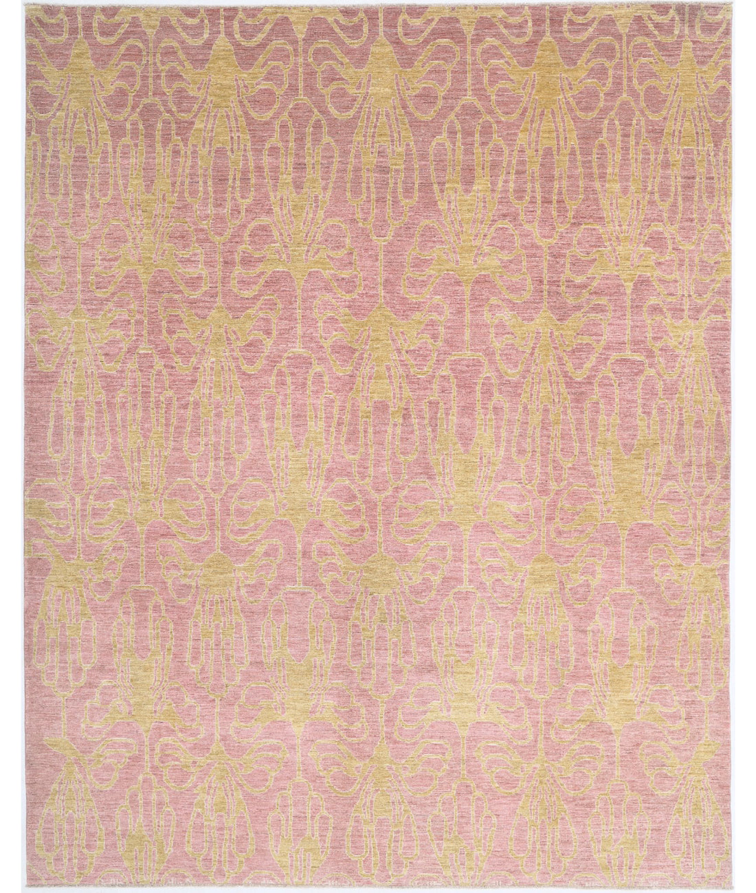 Hand Knotted Modcar Wool Rug - 9'2'' x 11'9''