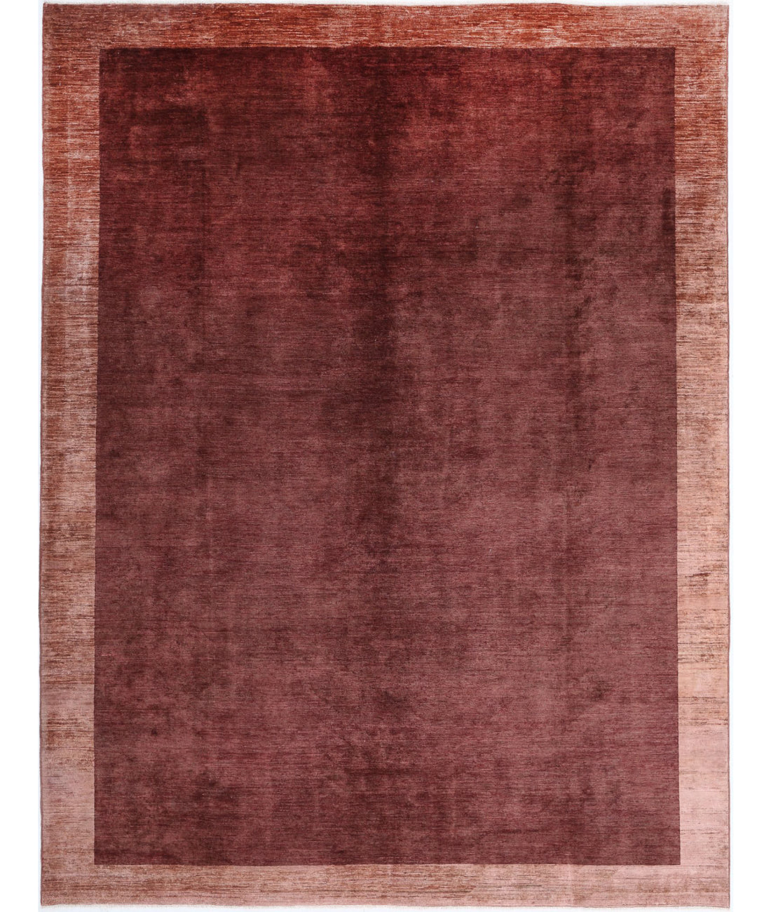 Hand Knotted Modcar Wool Rug - 8'9'' x 11'4''