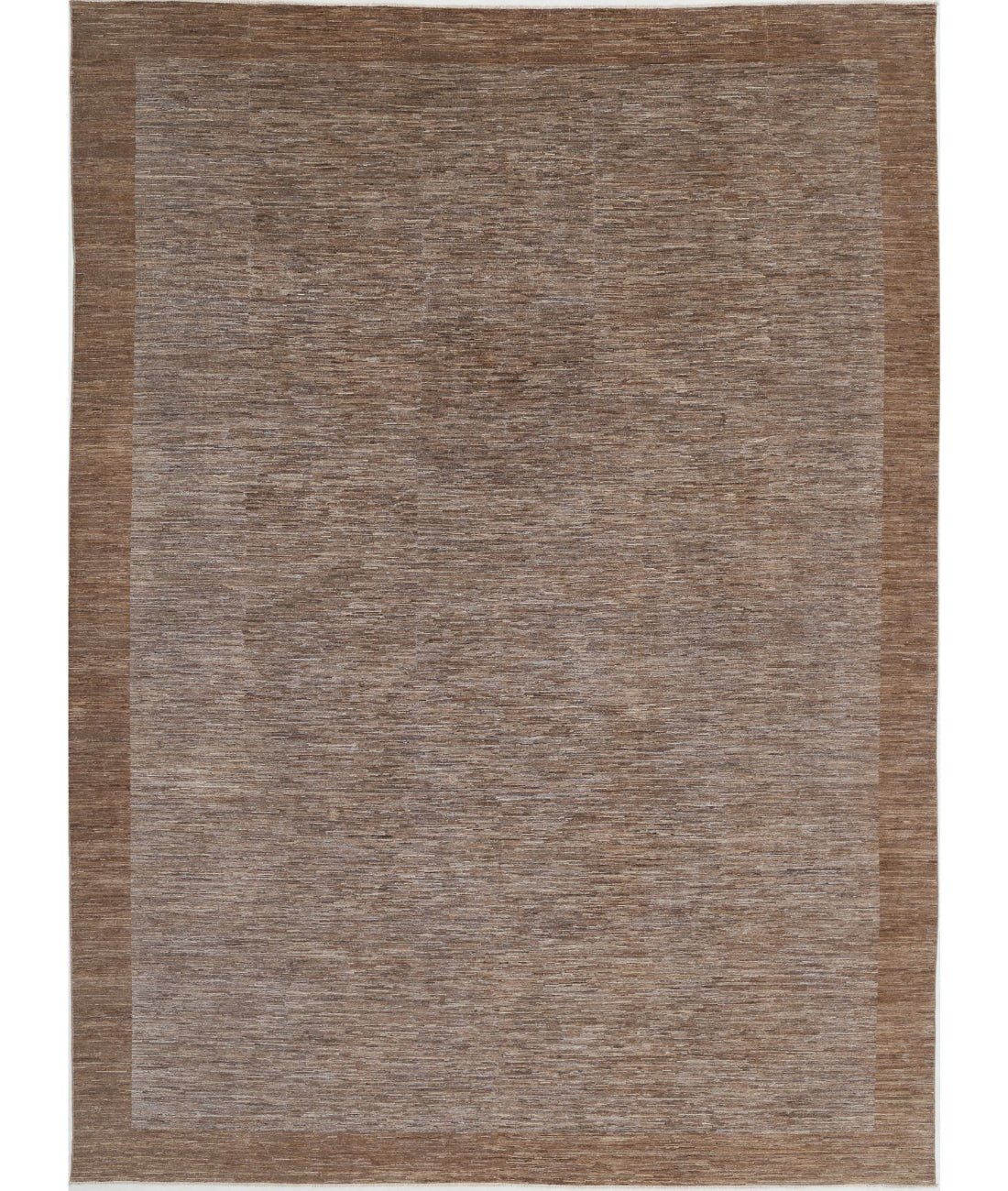 Hand Knotted Modcar Wool Rug - 9&#39;10&#39;&#39; x 13&#39;6&#39;&#39; 9&#39;10&#39;&#39; x 13&#39;6&#39;&#39; (295 X 405) / Brown / Brown