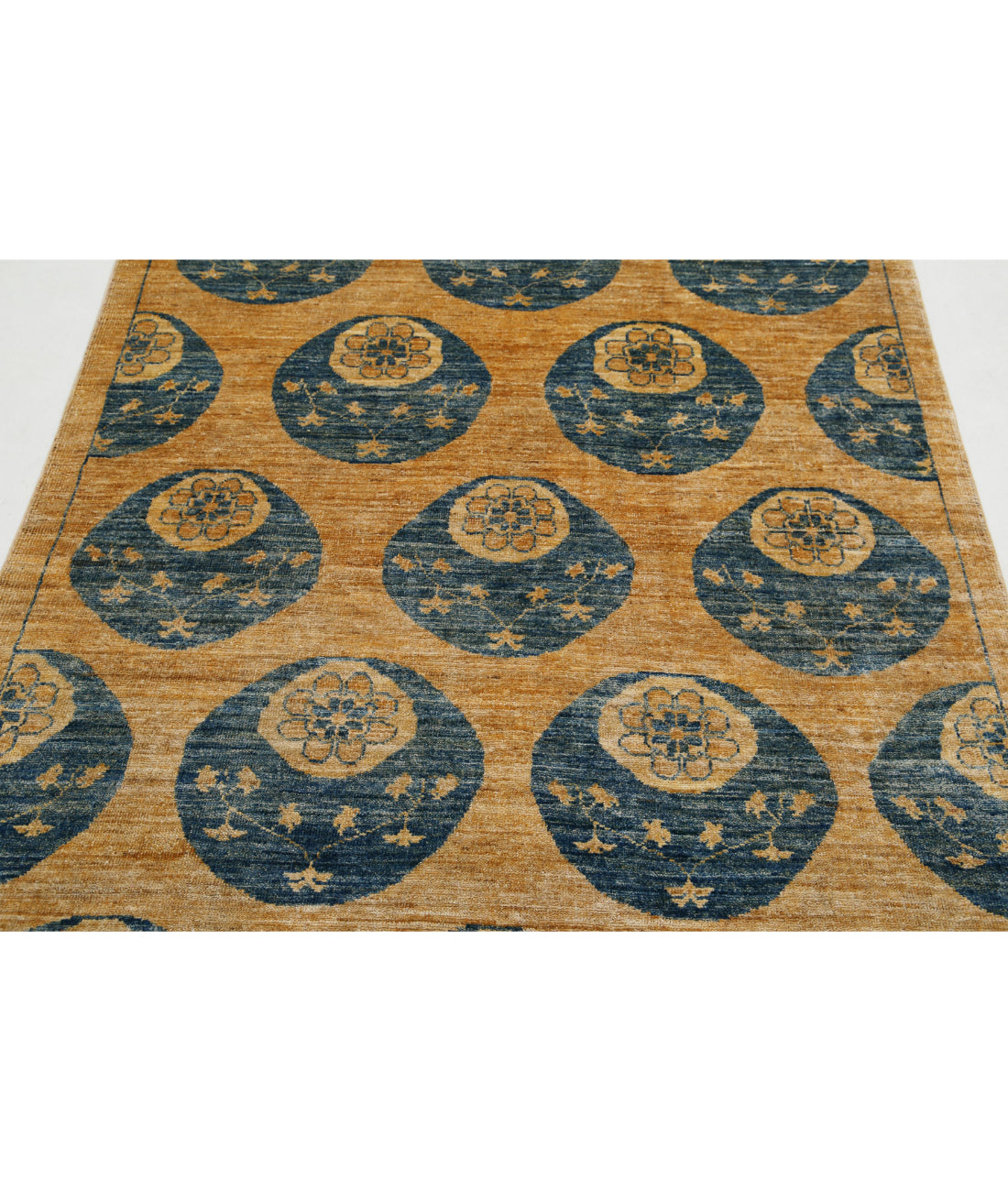 Hand Knotted Modcar Wool Rug - 4'9'' x 6'3''