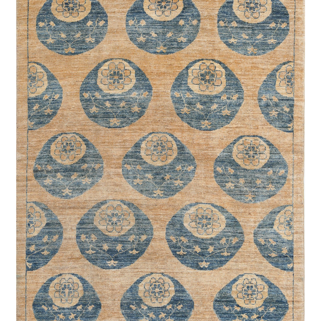 Hand Knotted Modcar Wool Rug - 4'9'' x 6'3''