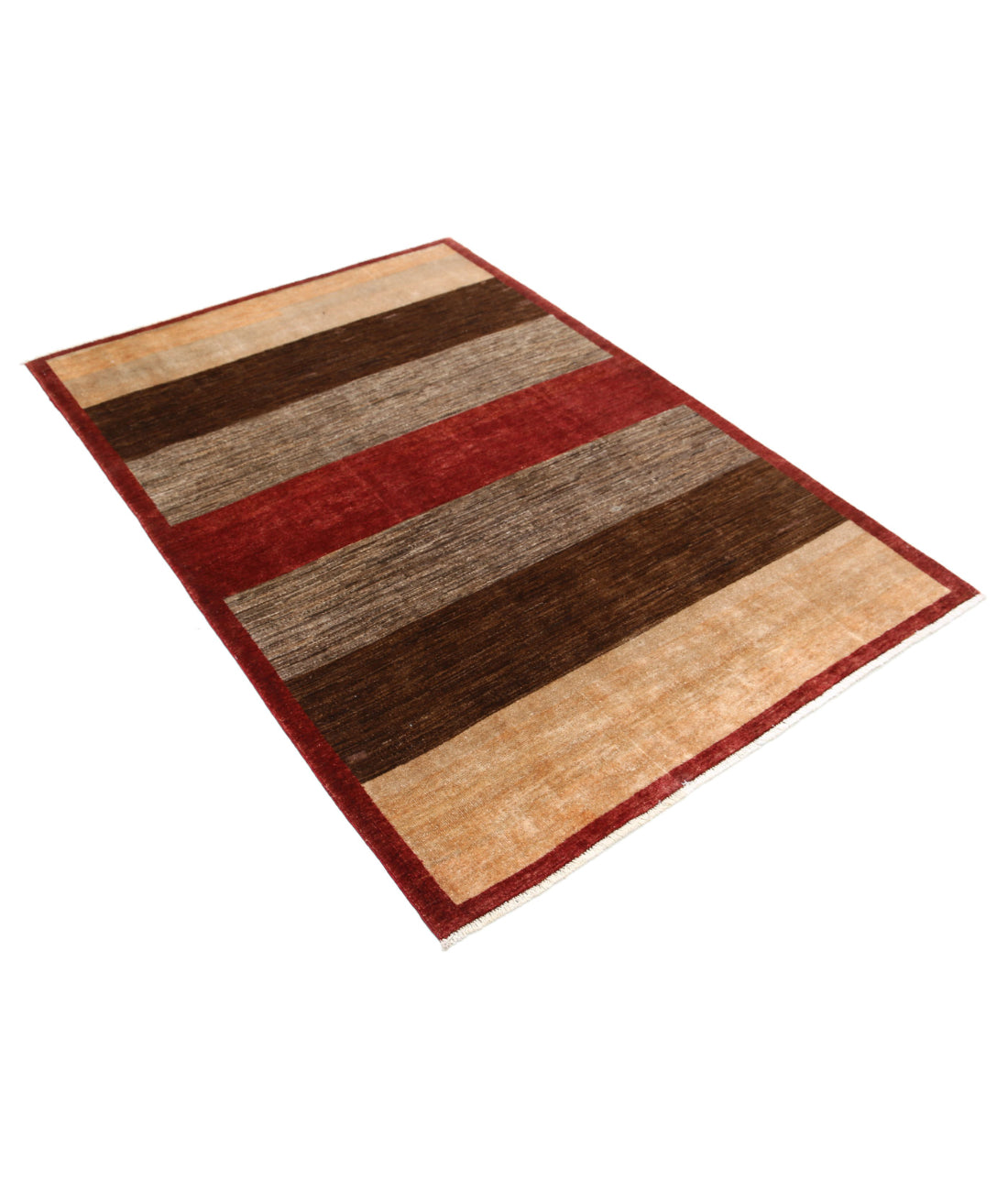 Alfombra de lana Modcar anudada a mano - 4'0'' x 6'0''