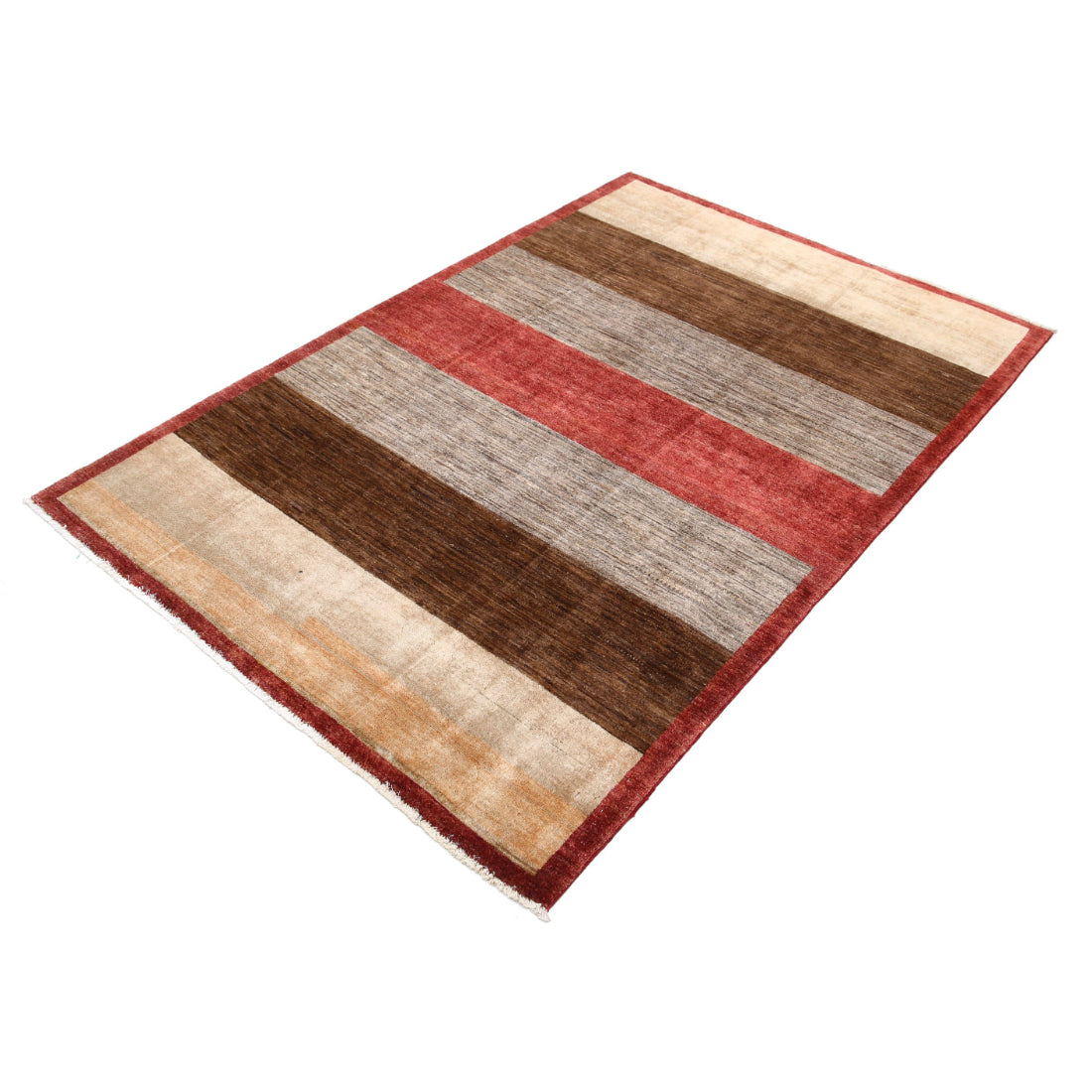 Alfombra de lana Modcar anudada a mano - 4'0'' x 6'0''