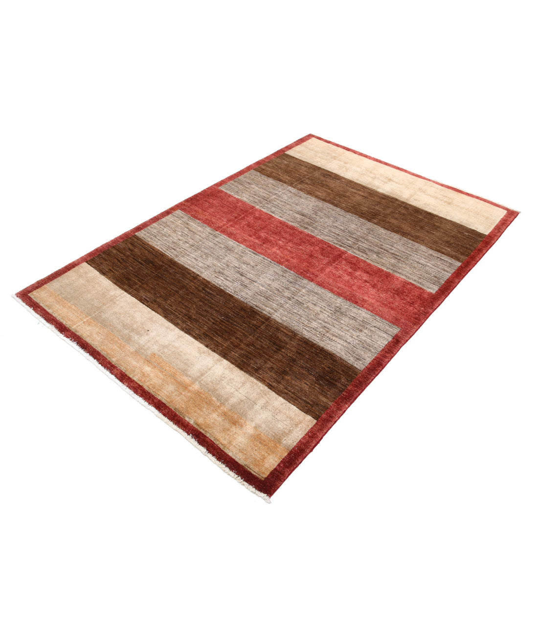 Alfombra de lana Modcar anudada a mano - 4'0'' x 6'0''