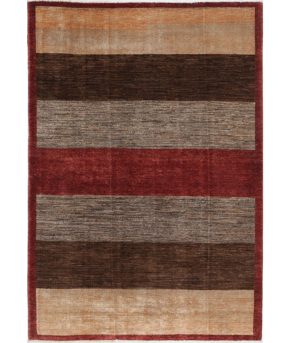 Alfombra de lana Modcar anudada a mano - 4'0'' x 6'0''