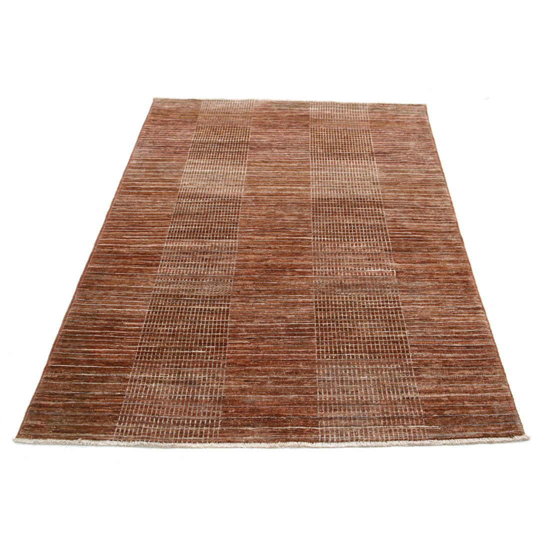 Alfombra de lana Modcar anudada a mano - 4'0'' x 5'11''