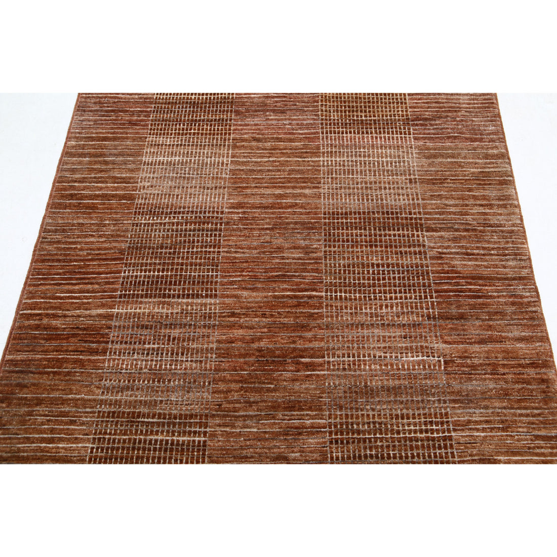 Alfombra de lana Modcar anudada a mano - 4'0'' x 5'11''