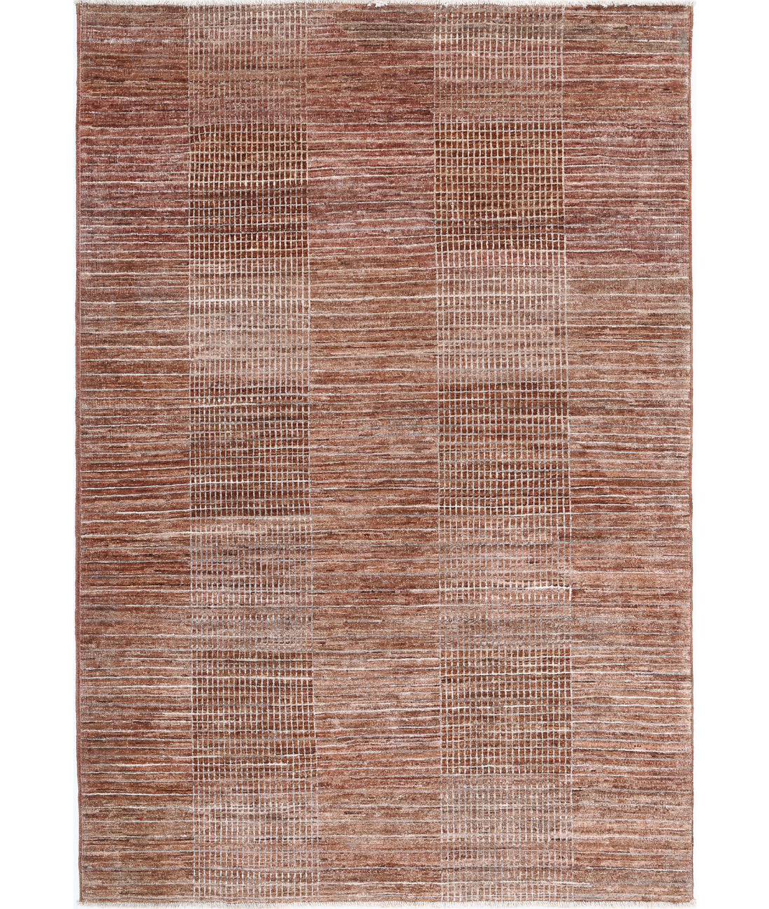Alfombra de lana Modcar anudada a mano - 4'0'' x 5'11''