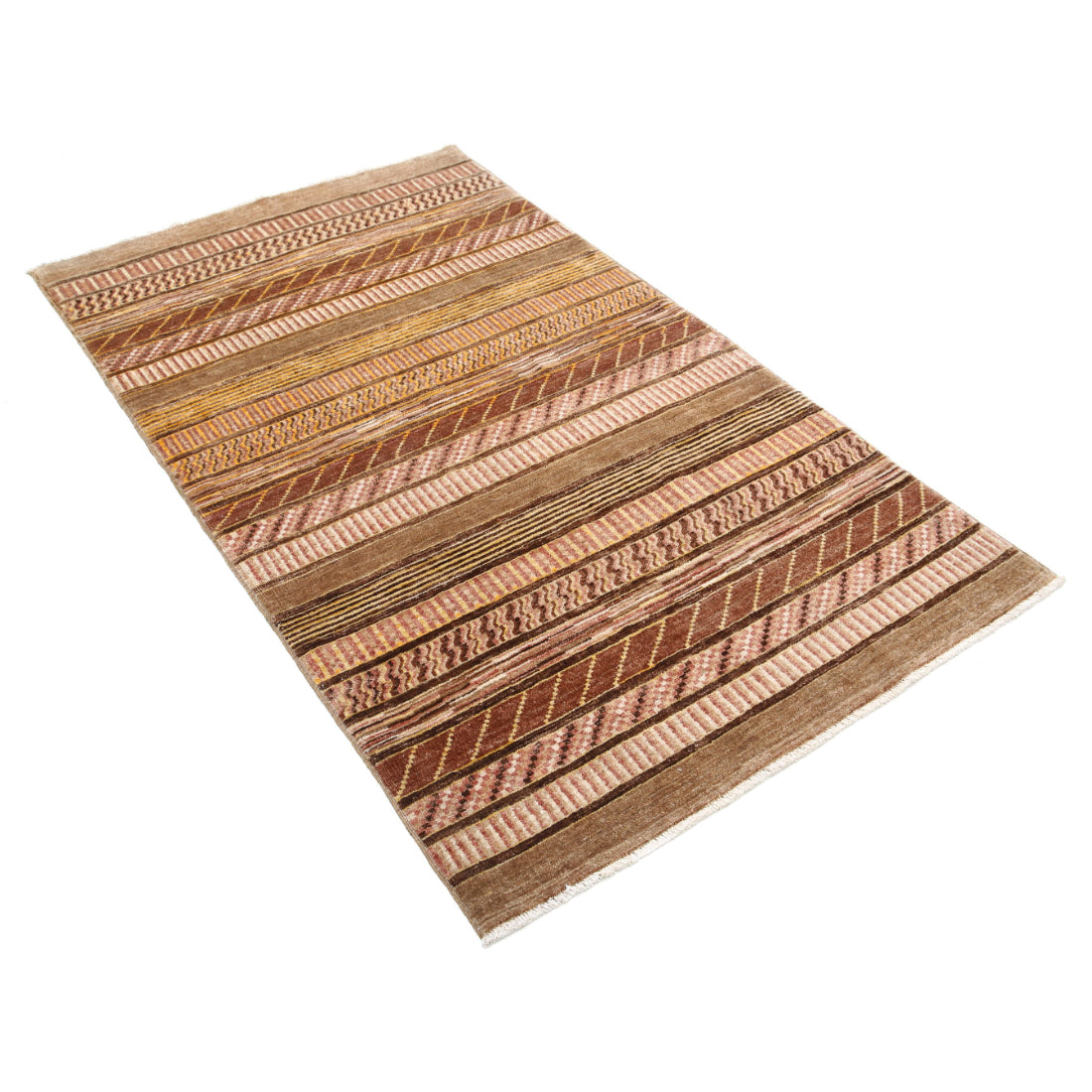 Alfombra de lana Modcar anudada a mano - 3'6'' x 6'2''