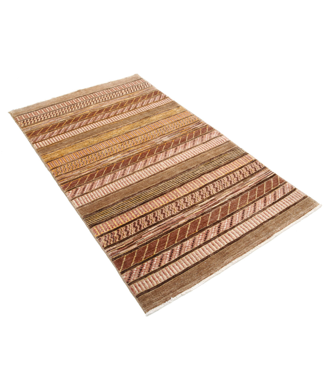 Alfombra de lana Modcar anudada a mano - 3'6'' x 6'2''