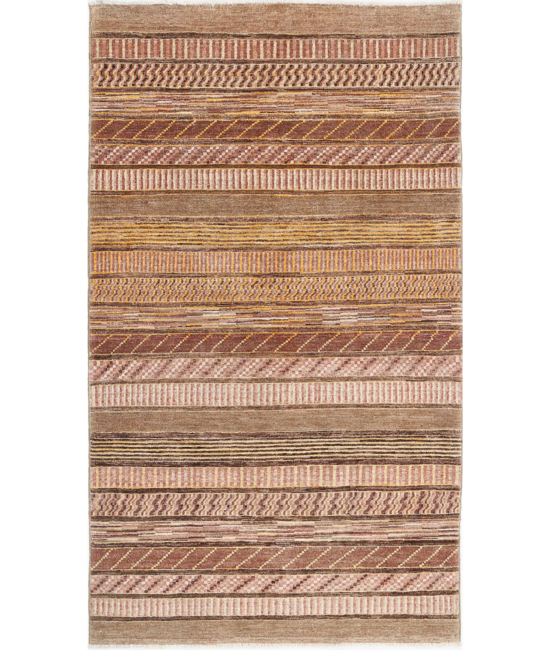 Alfombra de lana Modcar anudada a mano - 3'6'' x 6'2''